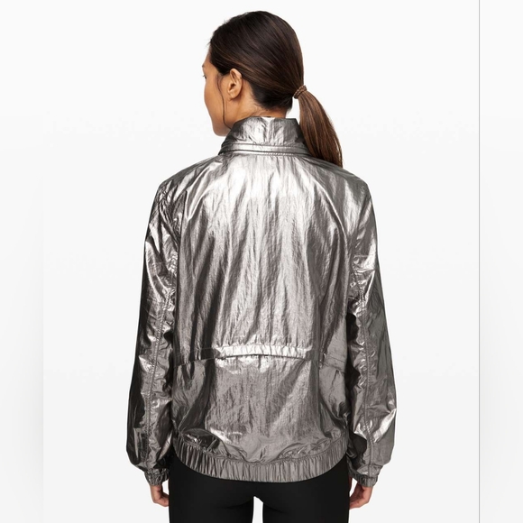 LULULEMON Get Stellar Titanium Foil Jacket XXS EUC - Picture 3 of 15